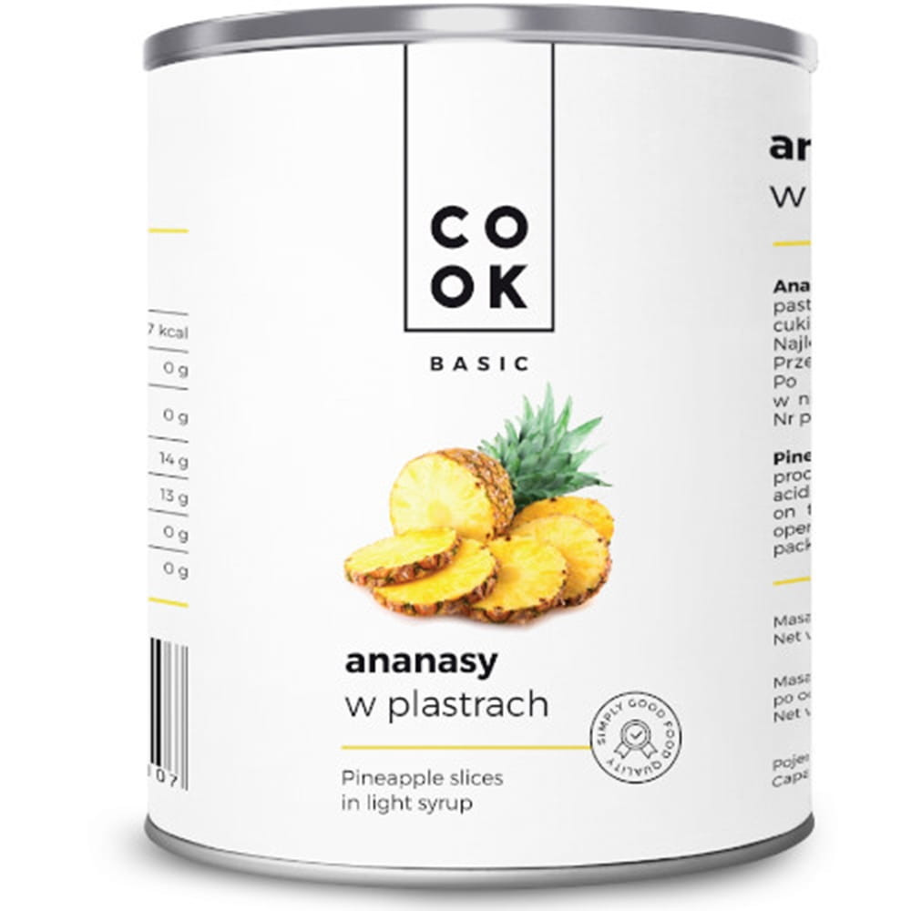 Ananas plastry 567/340 g