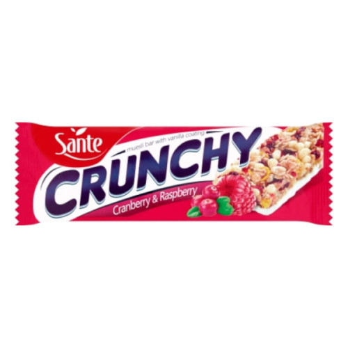 Baton Crunchy z żurawiną i maliną 40 g